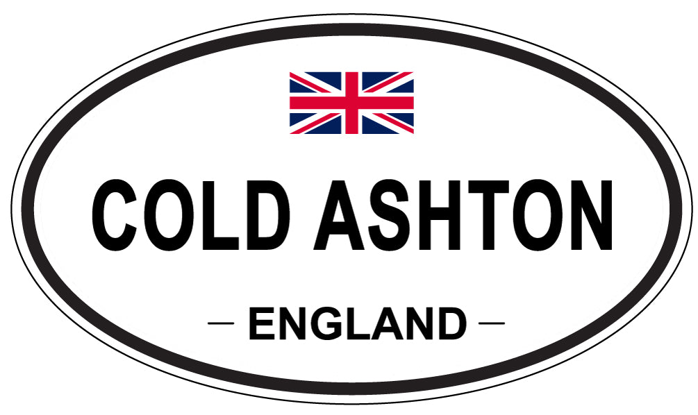 COLD ASHTON, ENGLAND - Oval Sticker