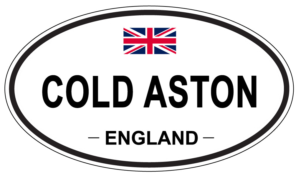 COLD ASTON, ENGLAND - Oval Sticker