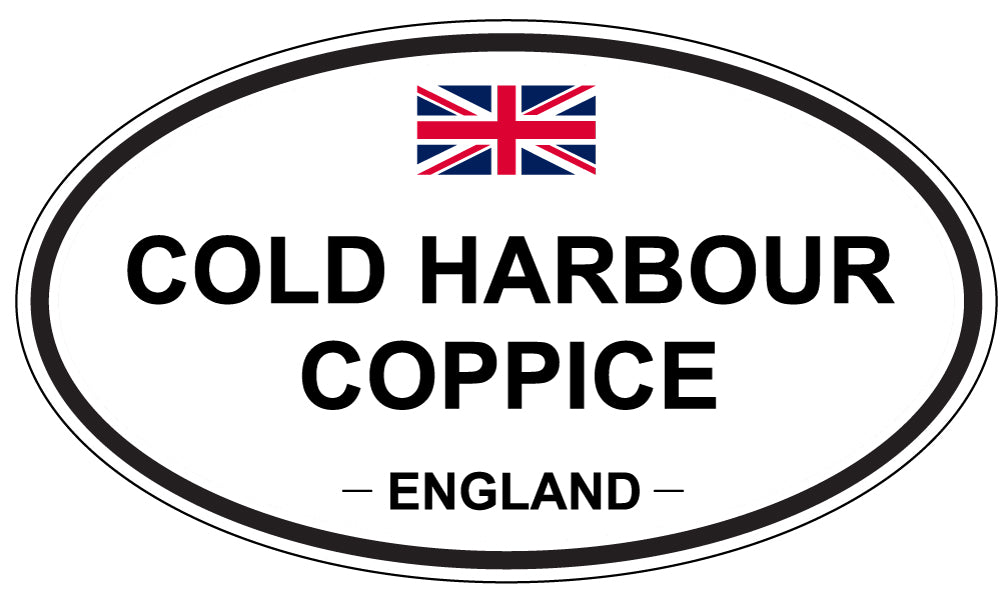 COLD HARBOUR COPPICE, ENGLAND - Oval Sticker