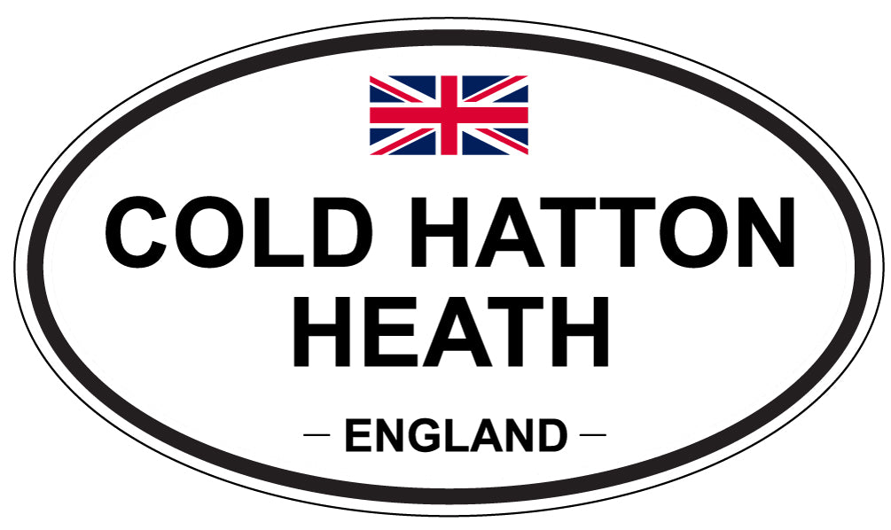 COLD HATTON HEATH, ENGLAND - Oval Sticker