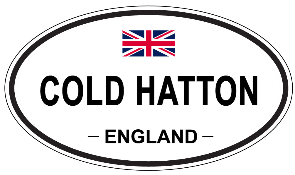 COLD HATTON, ENGLAND - Oval Sticker