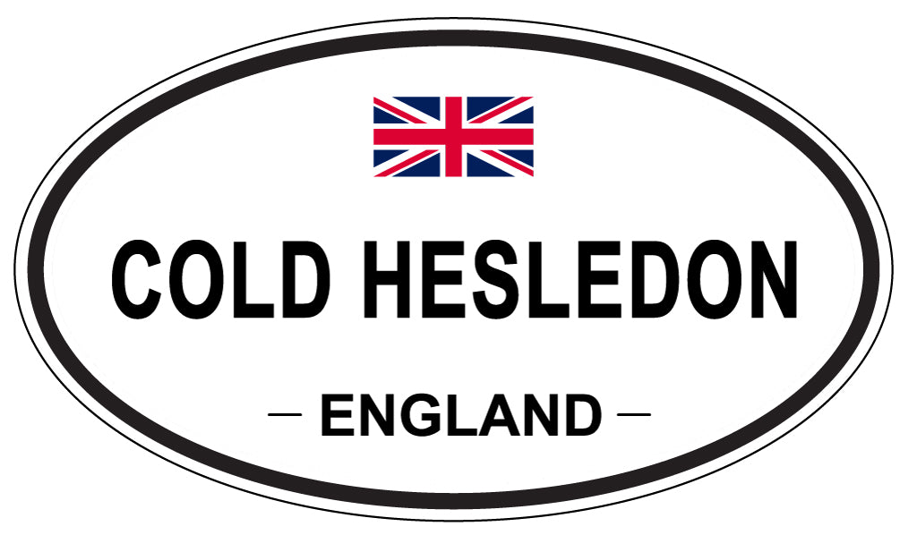 COLD HESLEDON, England - Oval Magnet