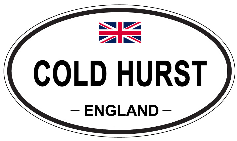 COLD HURST, ENGLAND - Oval Sticker