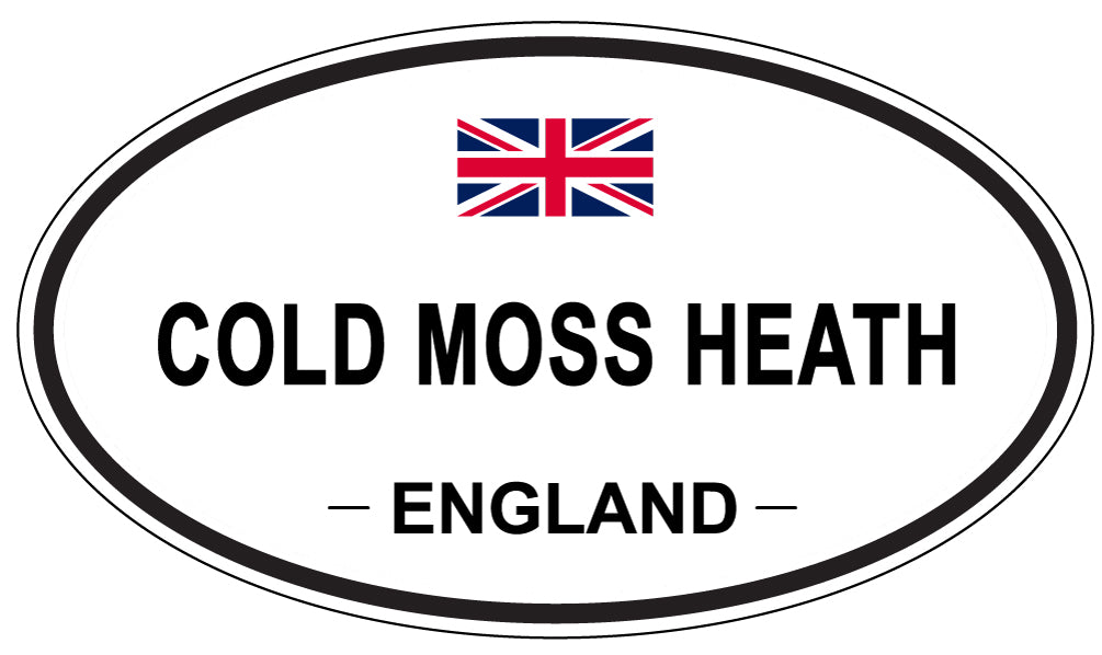 COLD MOSS HEATH, ENGLAND - Oval Sticker