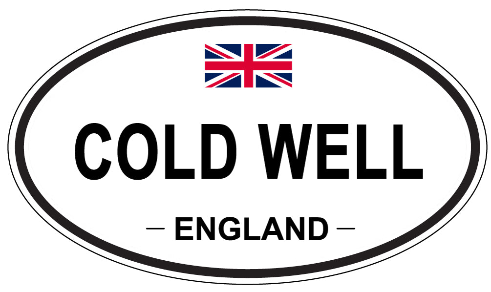 COLD WELL, ENGLAND - Oval Sticker