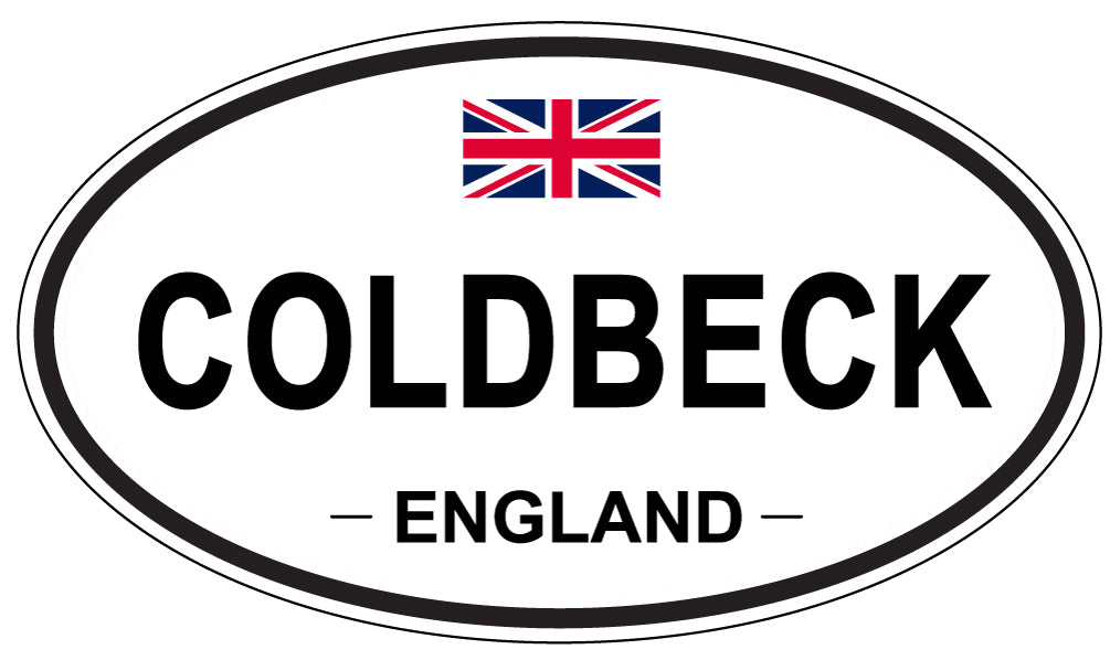 COLDBECK, ENGLAND - Oval Sticker