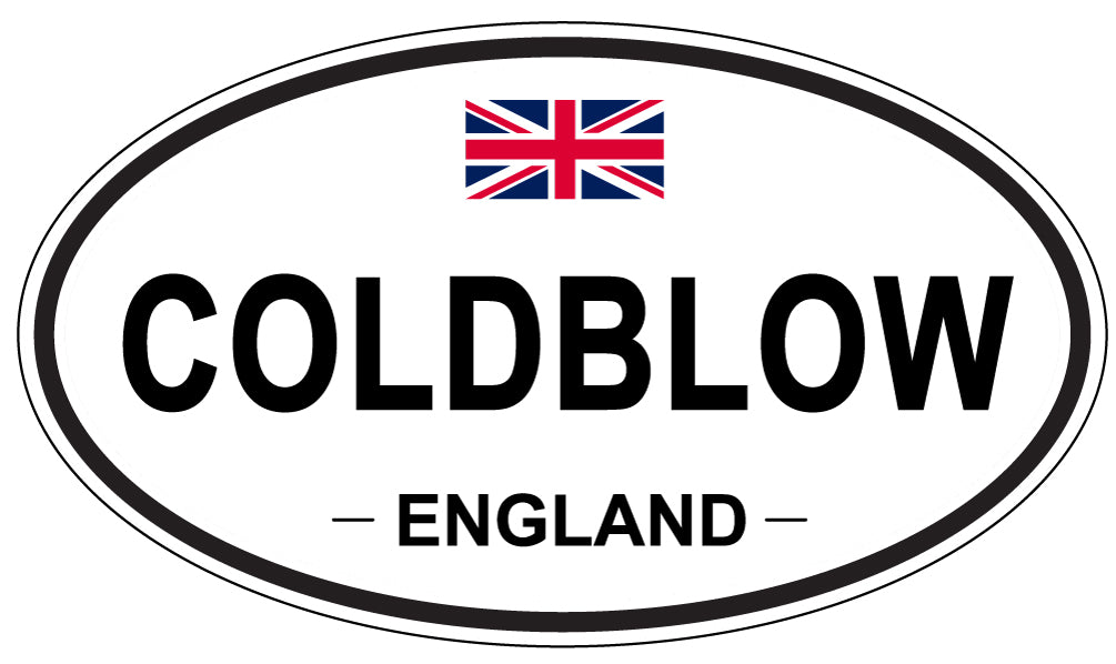 COLDBLOW, ENGLAND - Oval Sticker