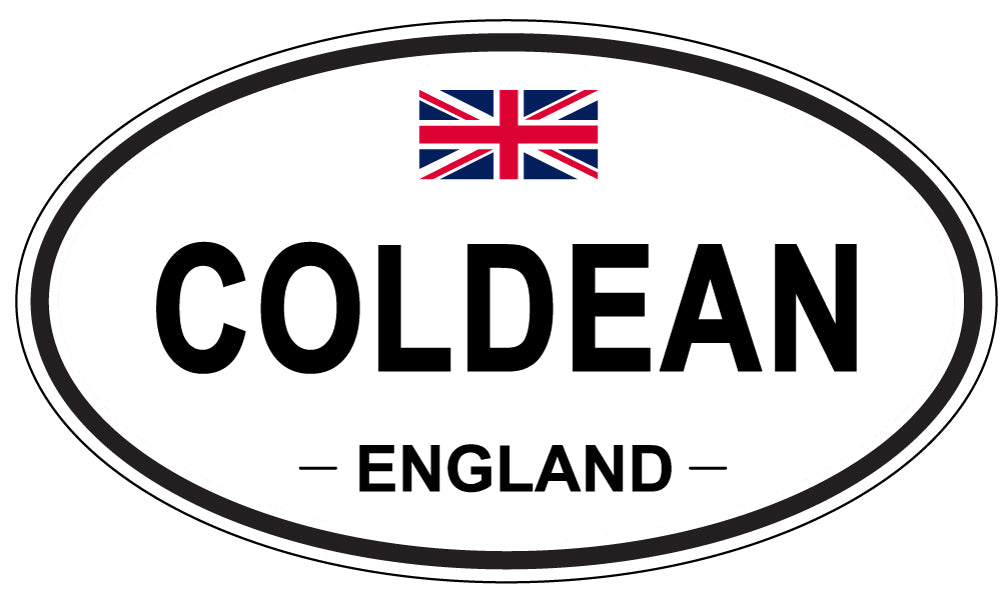 COLDEAN, ENGLAND - Oval Sticker