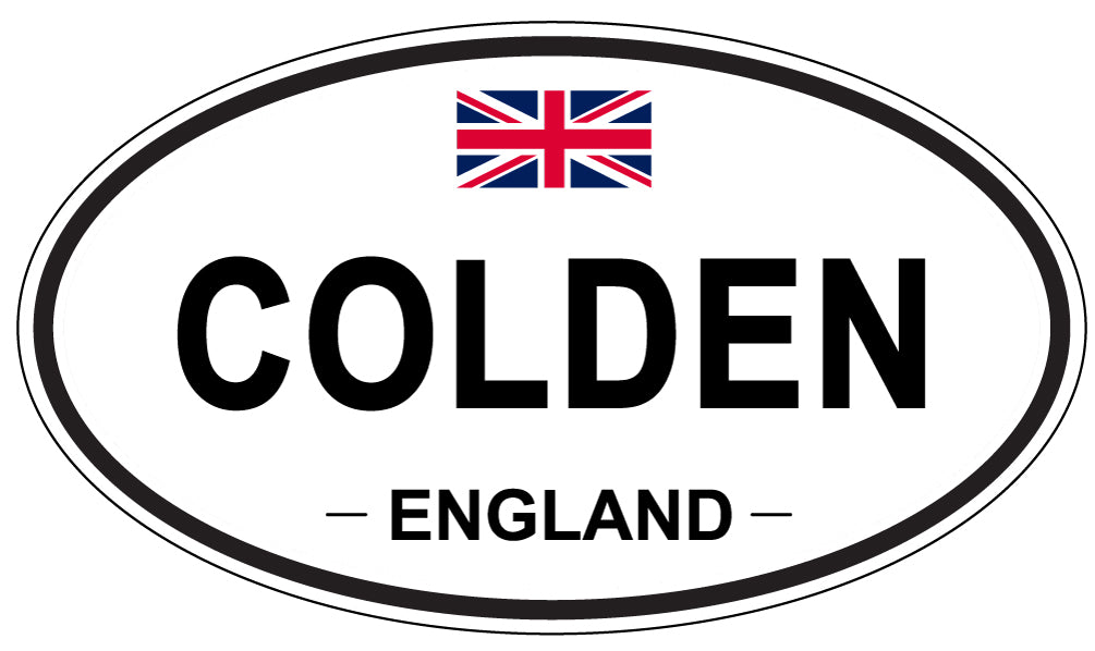COLDEN, ENGLAND - Oval Sticker