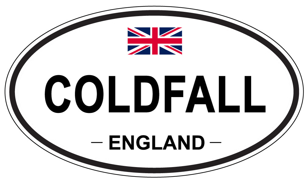 COLDFALL, ENGLAND - Oval Sticker