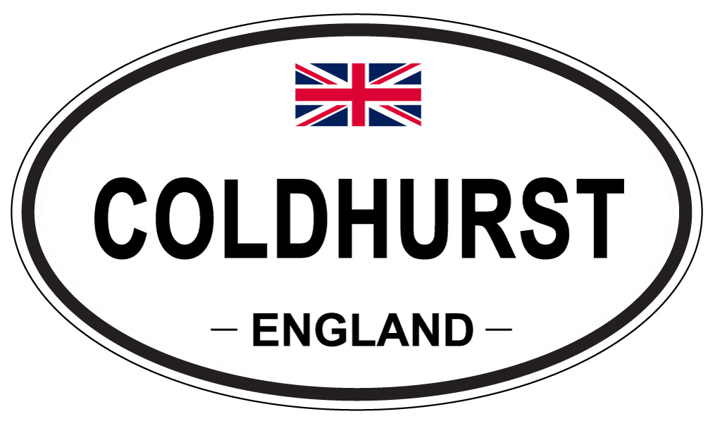 COLDHURST, ENGLAND - Oval Sticker