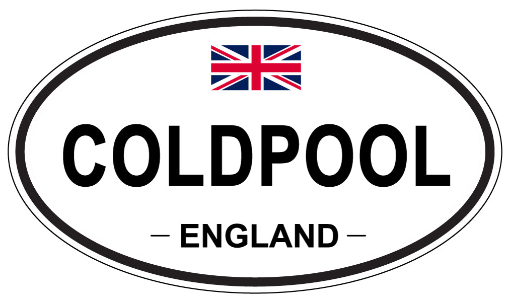 COLDPOOL, ENGLAND - Oval Sticker