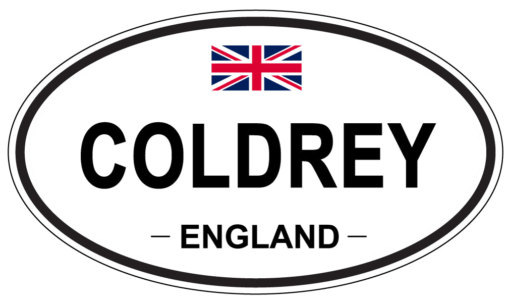 COLDREY, ENGLAND - Oval Sticker