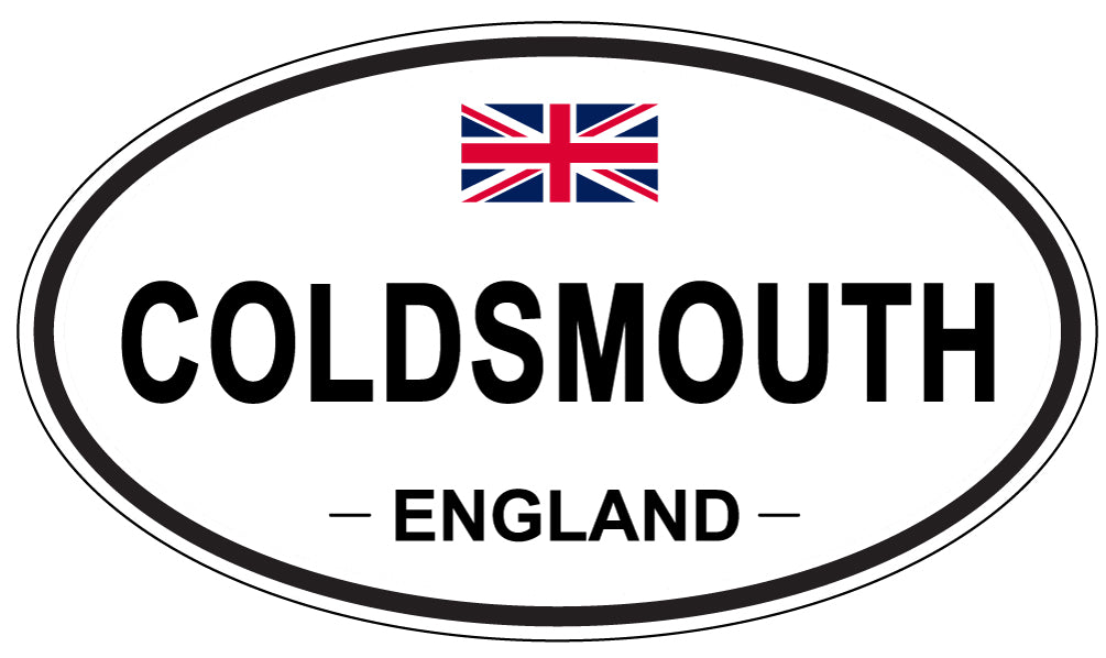 COLDSMOUTH, ENGLAND - Oval Sticker