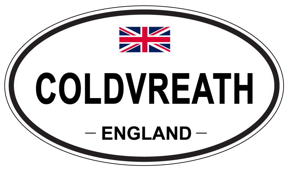 COLDVREATH, ENGLAND - Oval Sticker