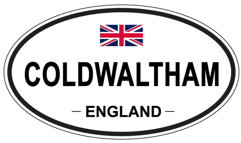 COLDWALTHAM, ENGLAND - Oval Sticker
