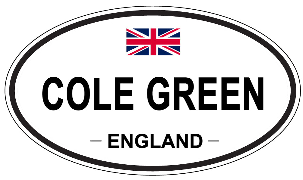 COLE GREEN, ENGLAND - Oval Sticker