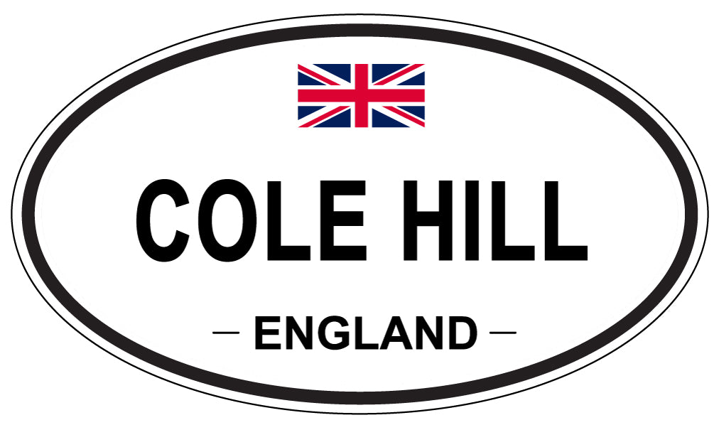 COLE HILL, ENGLAND - Oval Sticker
