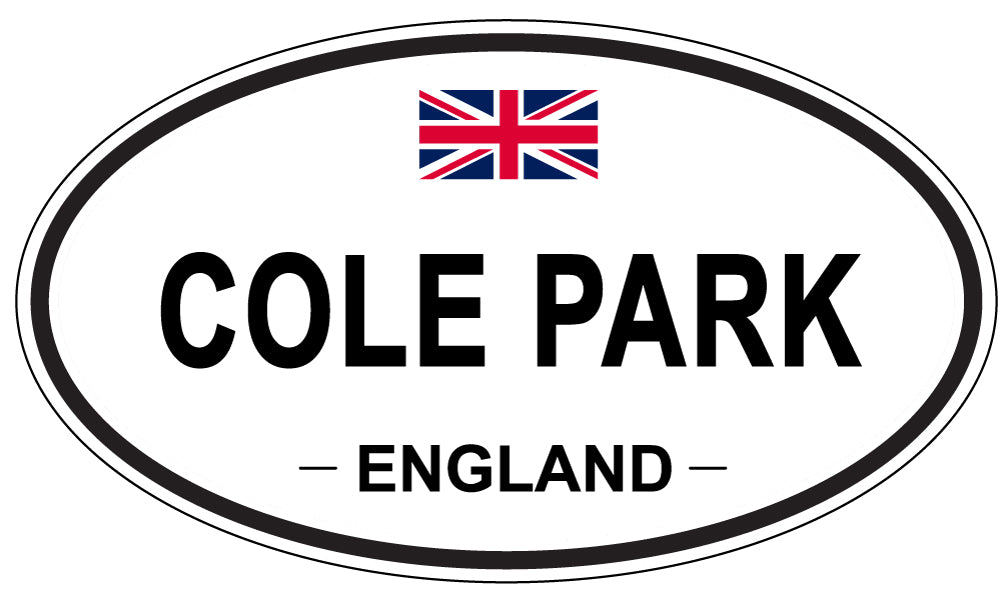 COLE PARK, ENGLAND - Oval Sticker