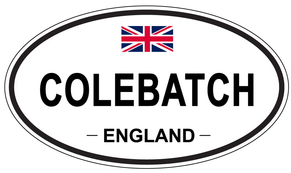 COLEBATCH, ENGLAND - Oval Sticker
