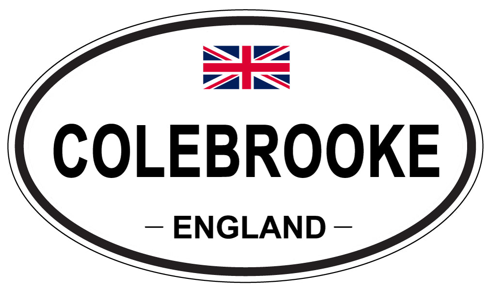COLEBROOKE, ENGLAND - Oval Sticker