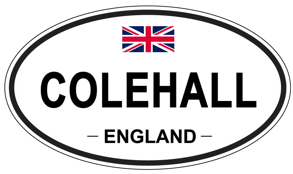 COLEHALL, ENGLAND - Oval Sticker
