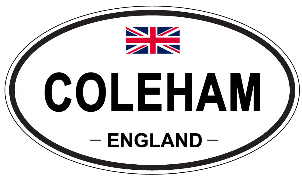 COLEHAM, ENGLAND - Oval Sticker