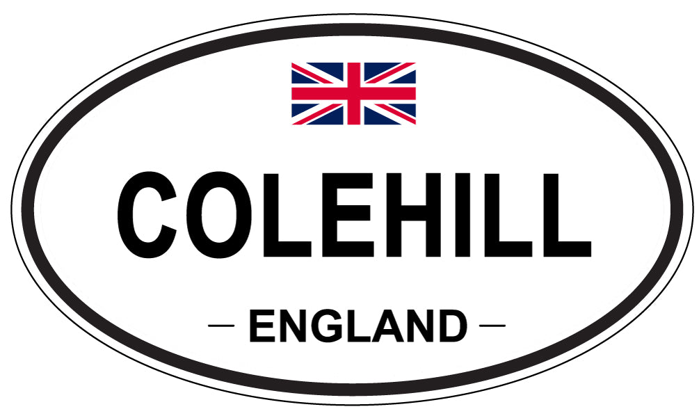COLEHILL, ENGLAND - Oval Sticker