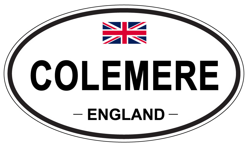 COLEMERE, ENGLAND - Oval Sticker