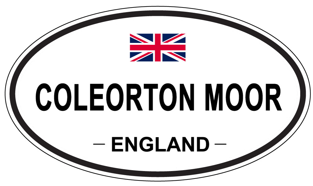 COLEORTON MOOR, ENGLAND - Oval Sticker
