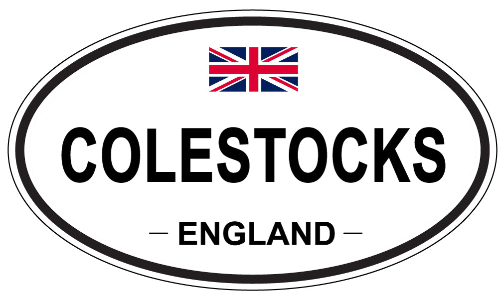 COLESTOCKS, ENGLAND - Oval Sticker