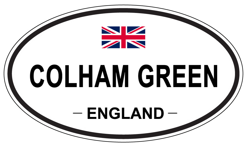 COLHAM GREEN, ENGLAND - Oval Sticker