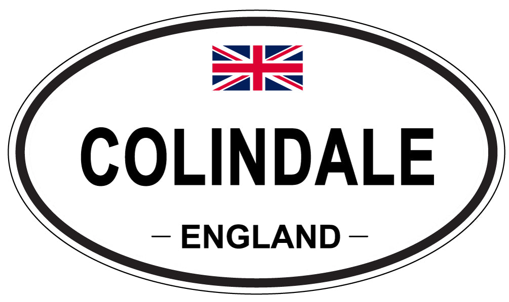 COLINDALE, ENGLAND - Oval Sticker