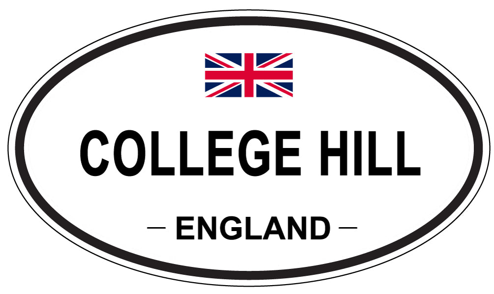COLLEGE HILL, ENGLAND - Oval Sticker