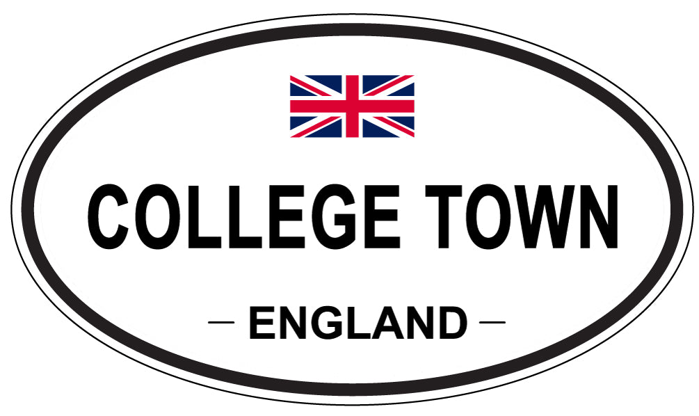 COLLEGE TOWN, England - Oval Magnet