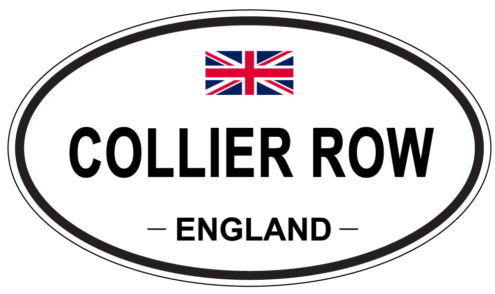 COLLIER ROW, ENGLAND - Oval Sticker