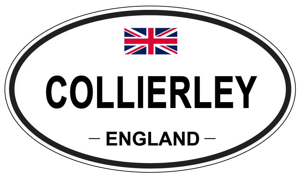 COLLIERLEY, ENGLAND - Oval Sticker