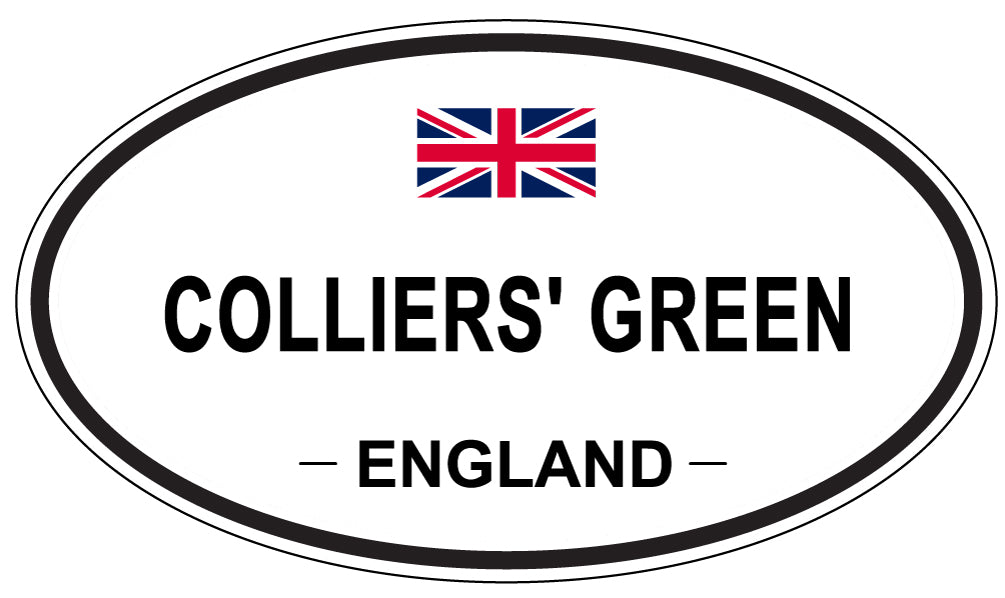 COLLIERS' GREEN, ENGLAND - Oval Sticker