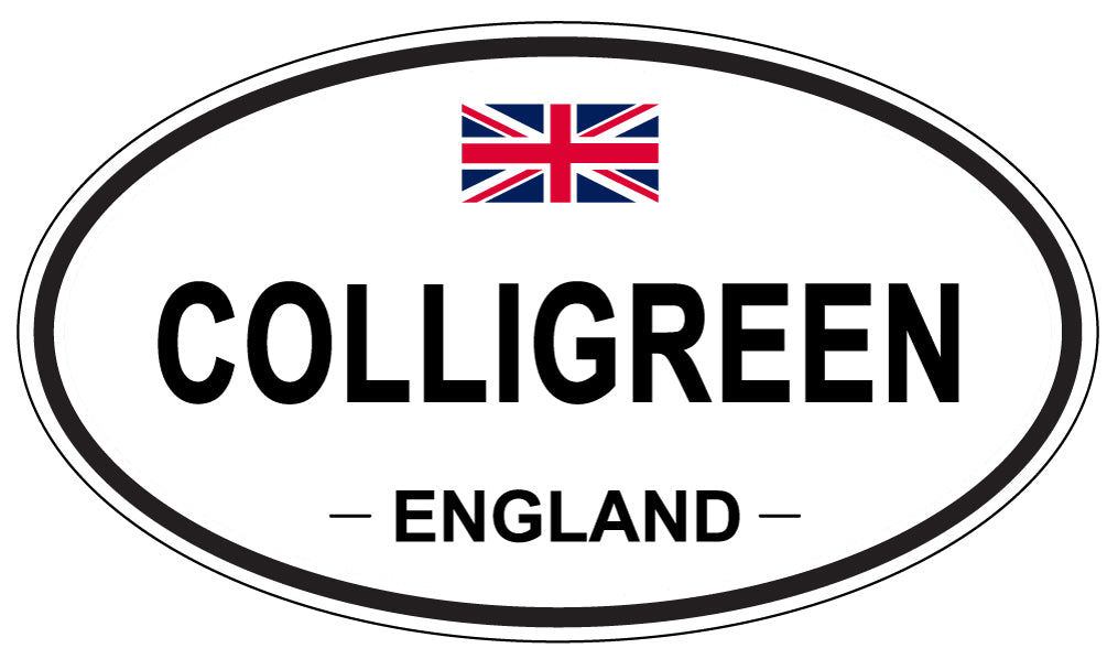 COLLIGREEN, ENGLAND - Oval Sticker