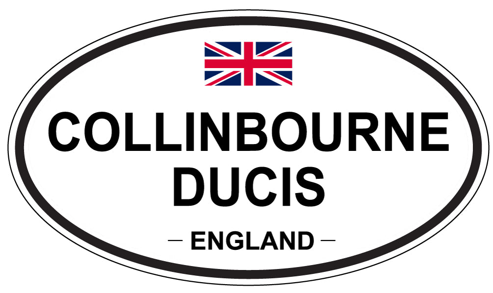 COLLINGBOURNE DUCIS, ENGLAND - Oval Sticker