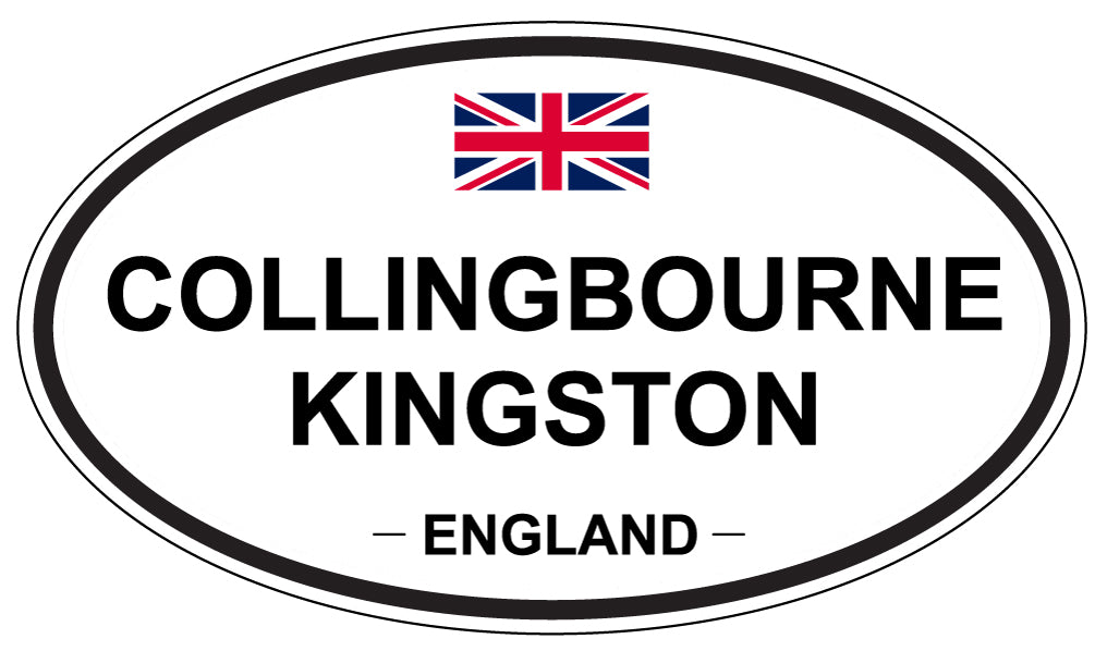 COLLINGBOURNE KINGSTON, ENGLAND - Oval Sticker