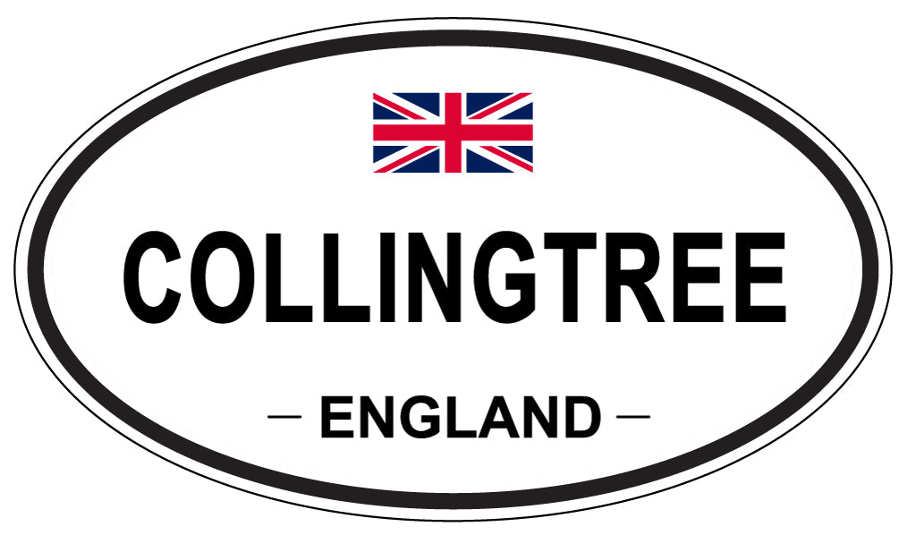 COLLINGTREE, ENGLAND - Oval Sticker