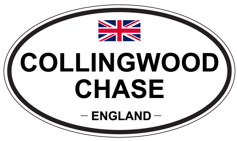 COLLINGWOOD CHASE, ENGLAND - Oval Sticker