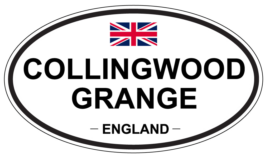 COLLINGWOOD GRANGE, ENGLAND - Oval Sticker