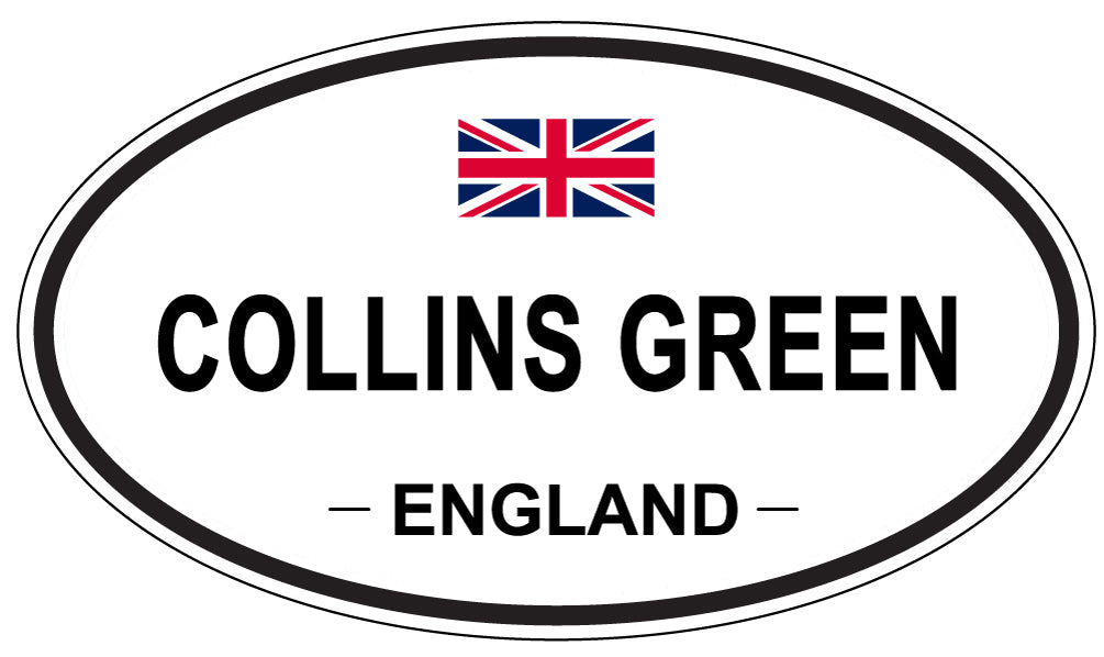 COLLINS GREEN, ENGLAND - Oval Sticker