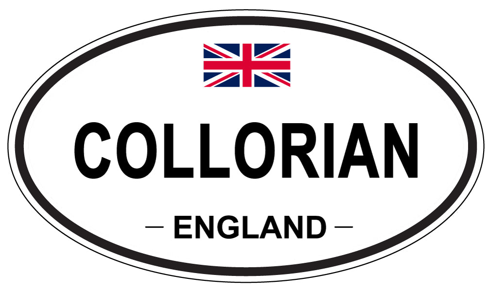 COLLORIAN, ENGLAND - Oval Sticker