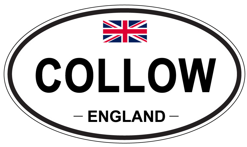 COLLOW, ENGLAND - Oval Sticker