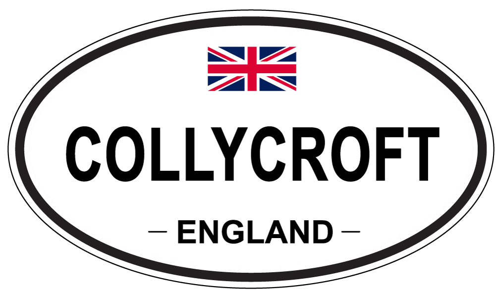 COLLYCROFT, ENGLAND - Oval Sticker