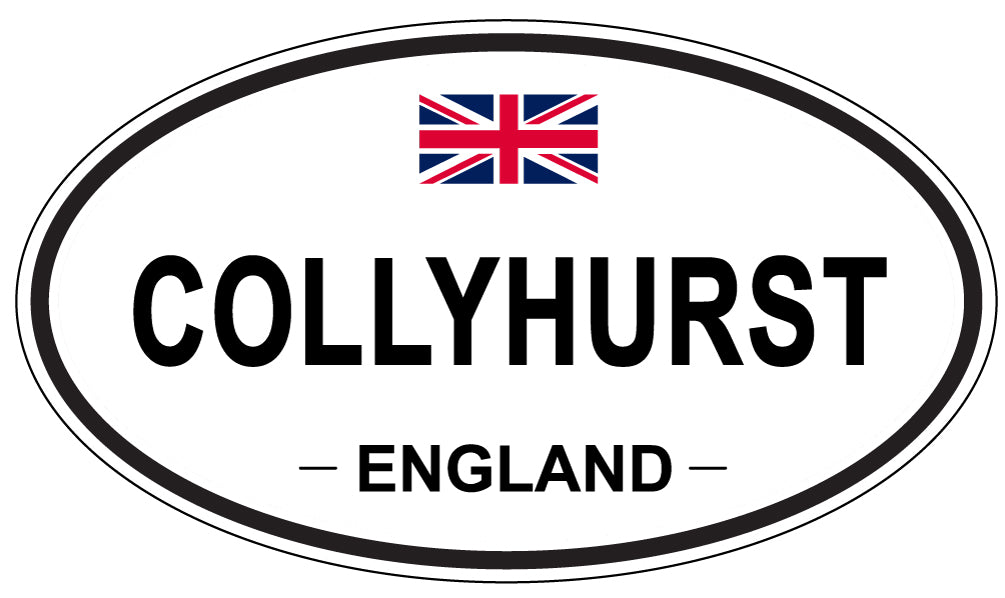 COLLYHURST, ENGLAND - Oval Sticker