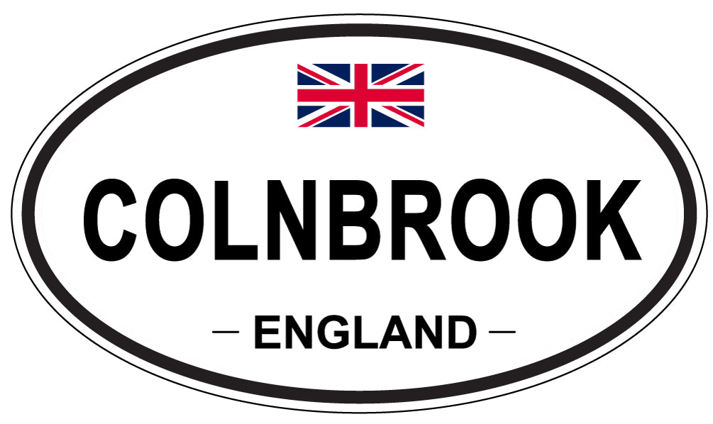 COLNBROOK, ENGLAND - Oval Sticker